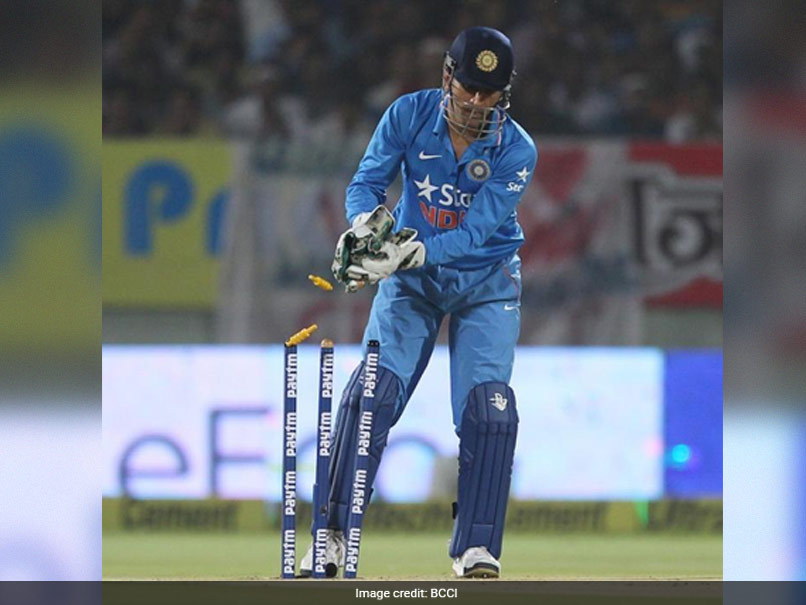 Mahendra Singh Dhoni Hits Century Of Stumpings