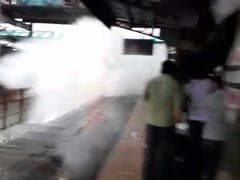 In Mumbai, Speeding Train Splashes Water On Waiting Commuters. Video Is Viral