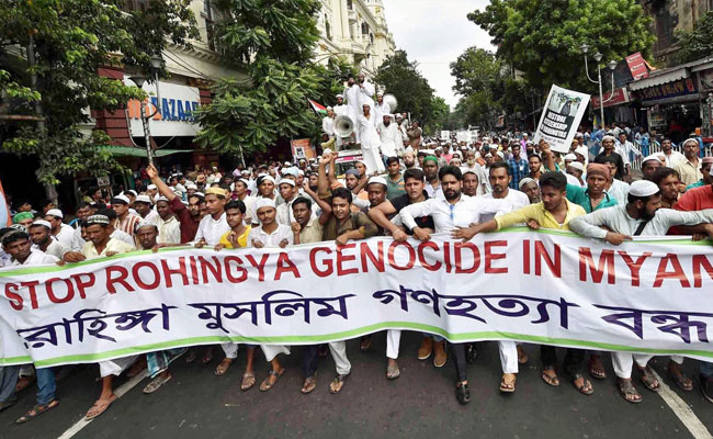Huge Rally In Kolkata By Muslim Outfits Demands Justice For Rohingyas