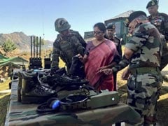 Defence Minister Nirmala Sitharaman Visits Forward Areas Along Line of Control In Kupwara