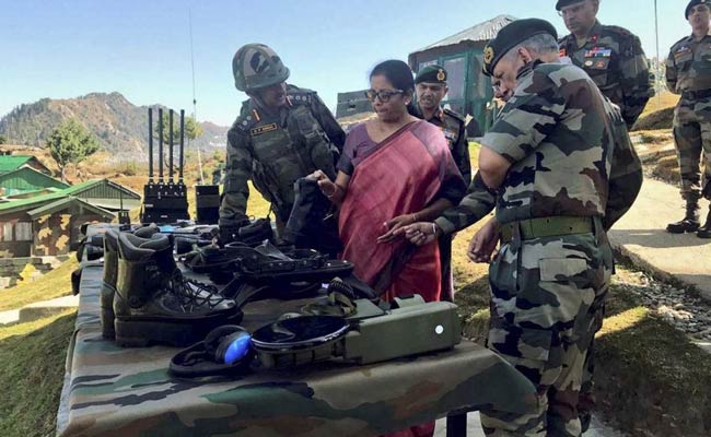 Defence Minister Nirmala Sitharaman Visits Forward Areas Along Line of Control In Kupwara