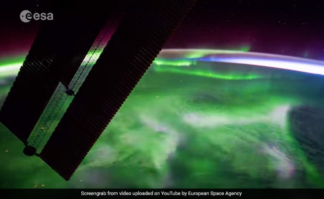 aurora borealis from space