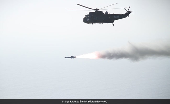 Pakistan Navy Successfully Fires Anti-Ship Missile From Helicopter