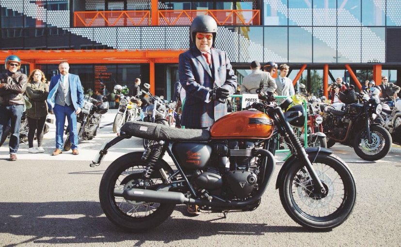 Triumph Gifts Custom Bonneville To Cancer Sufferer A one-off custom Bonneville, called the Triumph 'Dapper Bonnie DGR100' has been presented to cancer sufferer Phil Green who got to ride it for the Distinguished Gentleman's Ride in London on September 24.