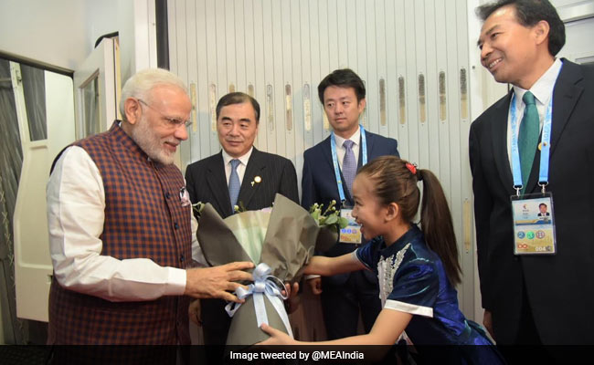 PM Narendra Modi Arrives In China To Attend BRICS Summit