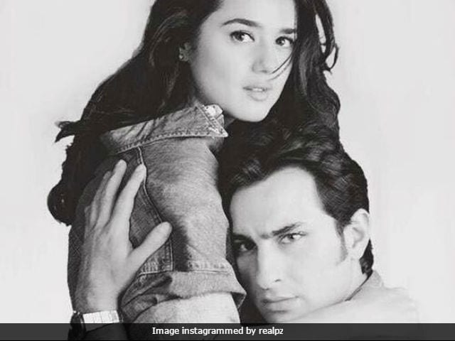 Preity Zinta And Saif Ali Khan From Their First Photoshoot. Kya Kehna?