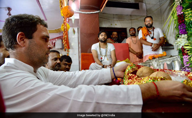 Rahul Gandhi's Temple Tour In Gujarat Sponsors A Congress Explanation