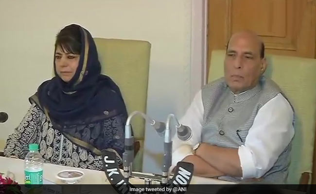 Chief Minister Mehbooba Mufti Welcomes Rajnath Singh's 'Positive' Approach Towards Jammu And Kashmir