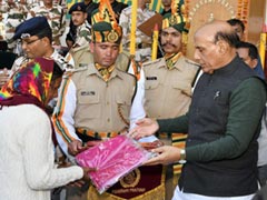 Union Minister Ranjath Singh Celebrates Dussehra With Troops On India-China Border