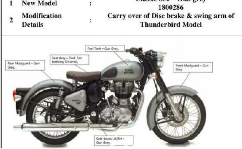 royal enfield classic 350 update