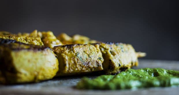 Roomali Paneer and Chutney Butter