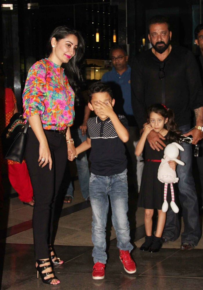 Sanjay Dutt Spotted On A Dinner Date With Wife Maanyata And Children