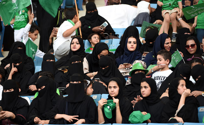 On Saudi National Day, A 'Historic' First At Male-Only Sports Stadium