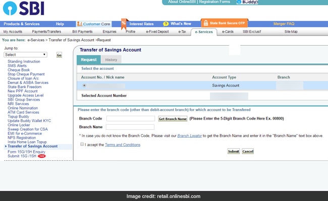 How to transfer money from sbi to sbi account via onlinesbi