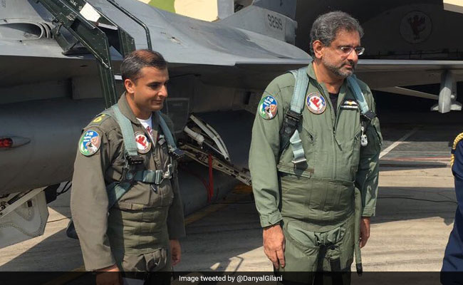 Shahid Khaqan Abbasi Becomes First Pakistani PM To Fly In F-16 Fighter Jet