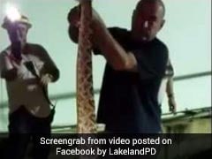 Watch: Officer Uses Tongs To Remove 5-Foot-Snake From Power Plant
