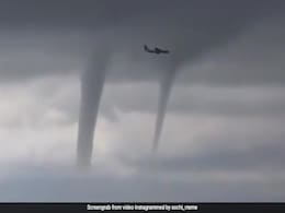 Watch: Incredible Moment Plane Flies Past 3 Tornadoes In Russia Watch: Incredible Moment Plane Flies Past 3 Tornadoes In Russia