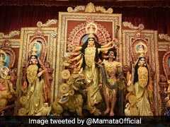 Goddess Durga Sparkles In Gold In 2 Kolkata Pujas