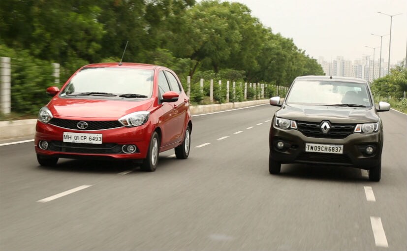 Renault Kwid vs Tata Tiago: AMT Comparison Review Renault Kwid vs Tata Tiago: AMT Comparison Review