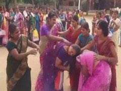 Telangana Government's Saree Gift Leaves Many Women Fighting, Screaming And Angry