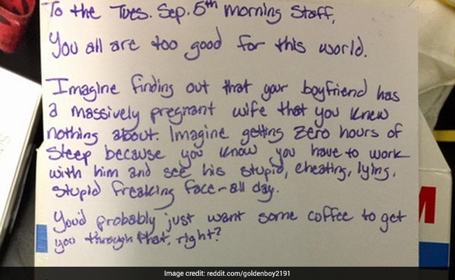 Viral: Woman Going Through Bad Breakup Leaves Coffee Shop This Thank You Note