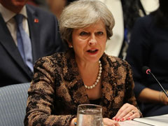 ब्रिटेन की प्रधानमंत्री 'टेरीजा मे' अचानक से इराक की यात्रा पर पहुंची