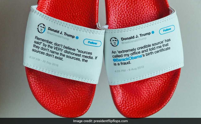 These Flip Flops Take A Dig At Donald Trump's Contradictory Tweets