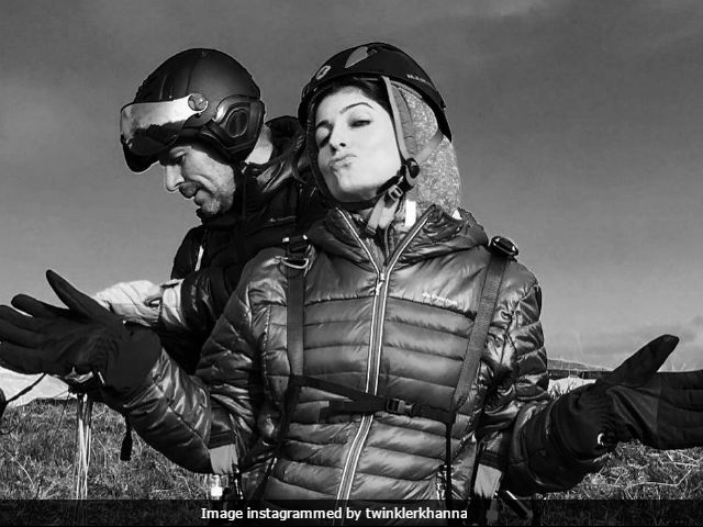 Twinkle Khanna's Paragliding Pic Has Everyone's Attention Because Of This Man