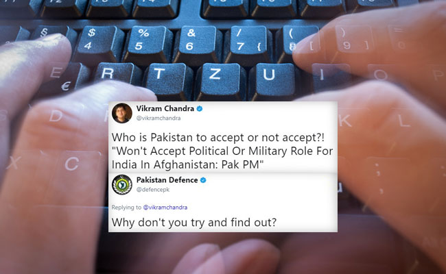 Pakistan Defence Twitter Handle Trolled For Tweets To NDTV's Vikram Chandra