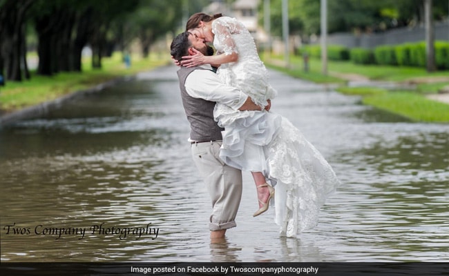 Hurricane Harvey Ruined Their Wedding Plans. This Is How They Got Married