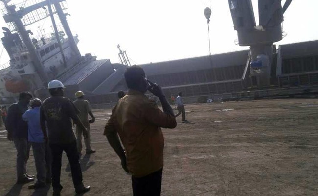 vishakhapatnam ship tilted ndtv 650