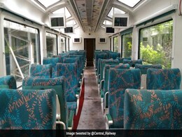 Railways' Stunning 'Vistadome' Coach Debuts On Mumbai-Goa Route Railways' Stunning 'Vistadome' Coach Debuts On Mumbai-Goa Route