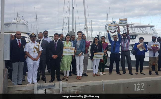 All Women-Crew Sailboat Of Indian Navy INSV Tarini Reaches Australia