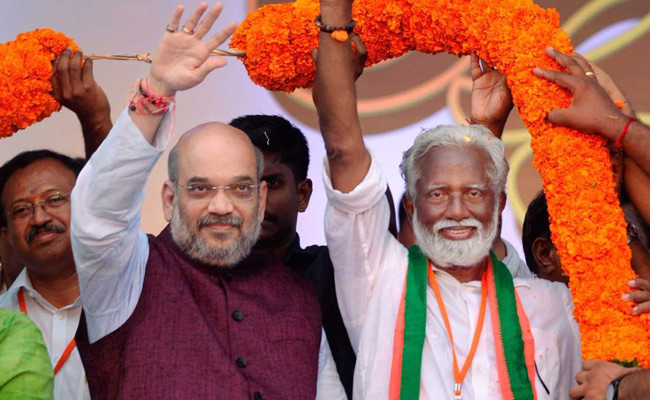 'Fight Us On Development': In Kerala, Amit Shah Takes On CPM, Congress