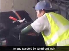 Baggage Handler Steals From Luggage. Manipur Chief Minister Shares Video