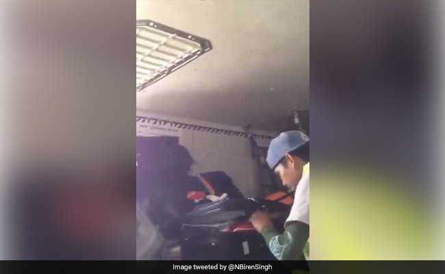 Baggage Handler Steals From Luggage. Manipur Chief Minister Shares Video