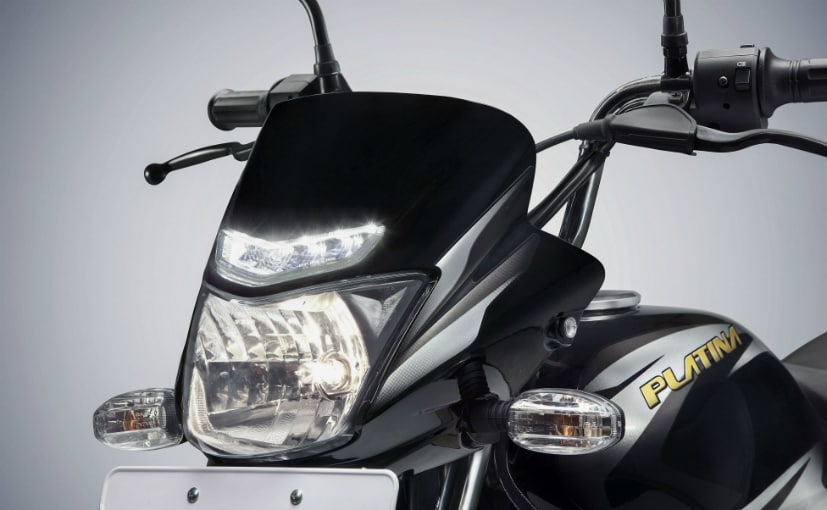 bajaj platina comfortec with led drl