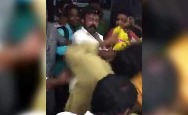 balakrishna slapping fan