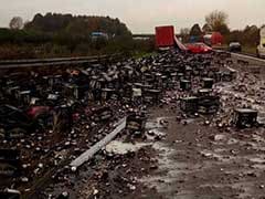 Smashed: 30,000 Beer Bottles Spark German Highway Chaos