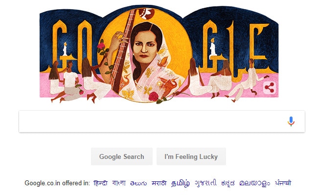 Begum Akhtar's 103rd Birthday: Google Celebrates With A Doodle