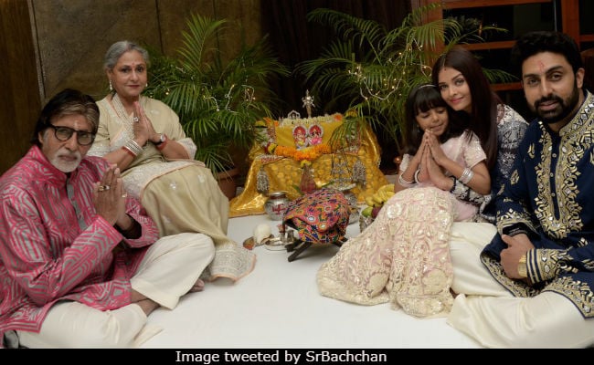 Inside The Bachchans' Diwali Puja With Aaradhya And Aishwarya Rai Bachchan
