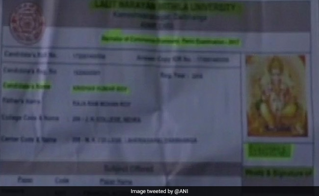 'Bhagwan Bharose...': Student In Bihar Issued Admit Card With Lord Ganesha's Picture