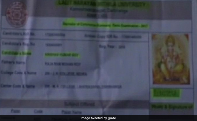 '<i>Bhagwan Bharose</i>...': Student In Bihar Issued Admit Card With Lord Ganesha's Picture