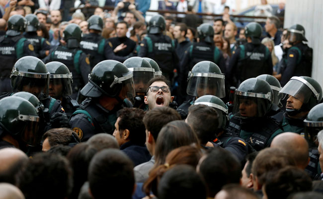 Violence Erupts As Catalans Vote On Split From Spain, Hundreds Injured