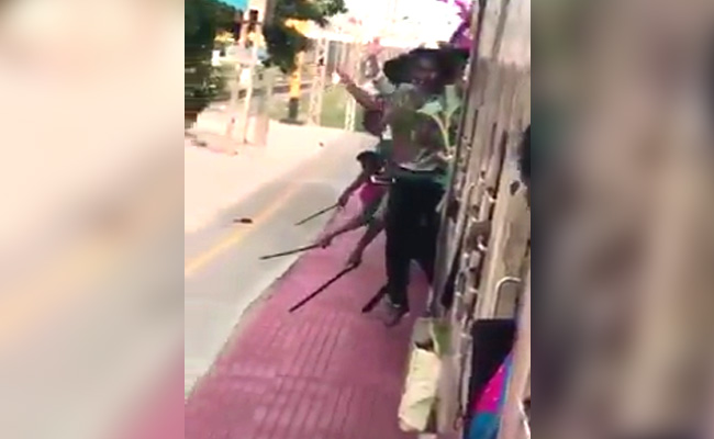 Hanging Out Of Moving Train, Chennai Students Filmed Showing Off Knives
