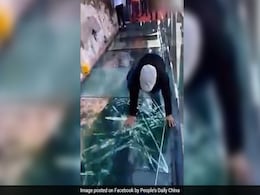 In China, Glass Bridge 'Cracks' With Each Step. Dare To Walk On It? In China, Glass Bridge 'Cracks' With Each Step. Dare To Walk On It?