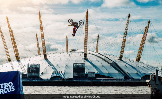 Watch: Daredevil Biker Backflips Over River Thames