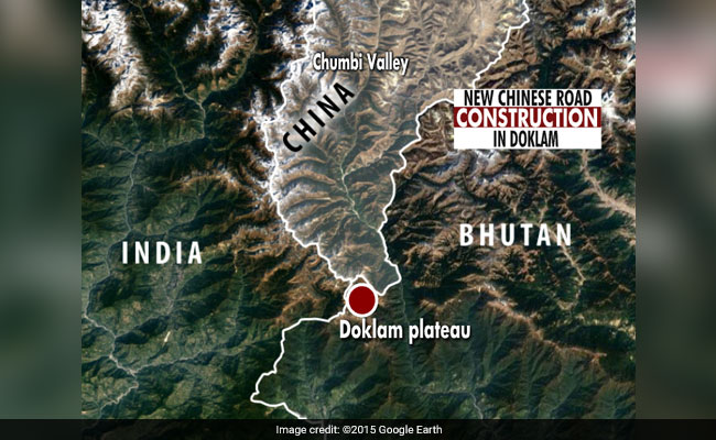 doklam road construction google earth