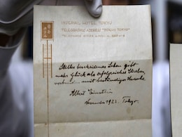 Albert Einstein Note On Happy Living Sells For $1.56 Million: Auction House Albert Einstein Note On Happy Living Sells For $1.56 Million: Auction House