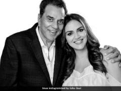 Pregnant Esha Deol Posts Pic With Her 'One Love, One Heart' Dharmendra